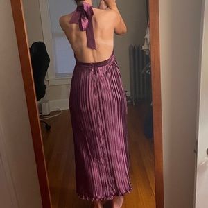 NWT Vici | Kollins Pleated Halter Midi Dress